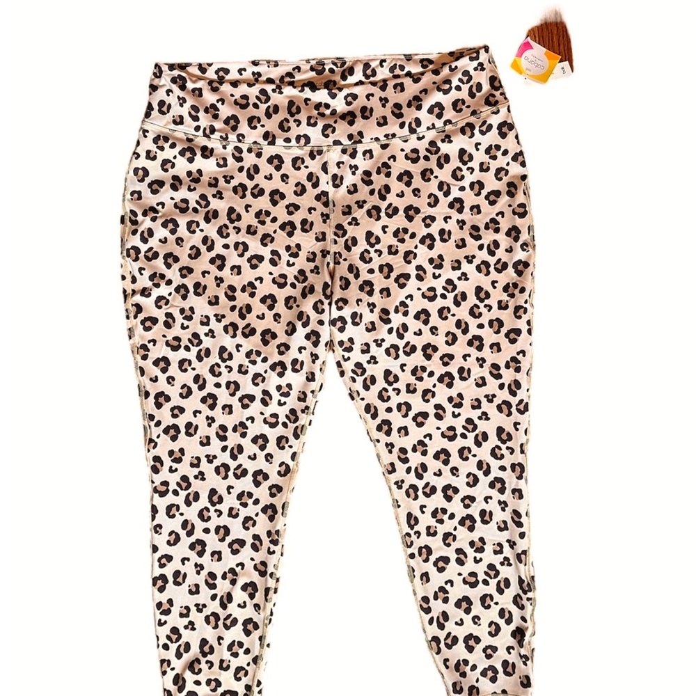 NWT Cabana by crown & ivy Brown and Black Leopard Print Leggings size 4X
